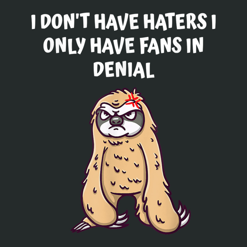 I Dont Have Haters I Have Fans In Denial Funny Sarcastic T Shirt Women's Triblend Scoop T-shirt by barrydygertkkx | Artistshot