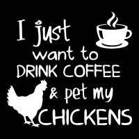 Drink Coffee And Pet My Chickens Adjustable Strap Totes | Artistshot