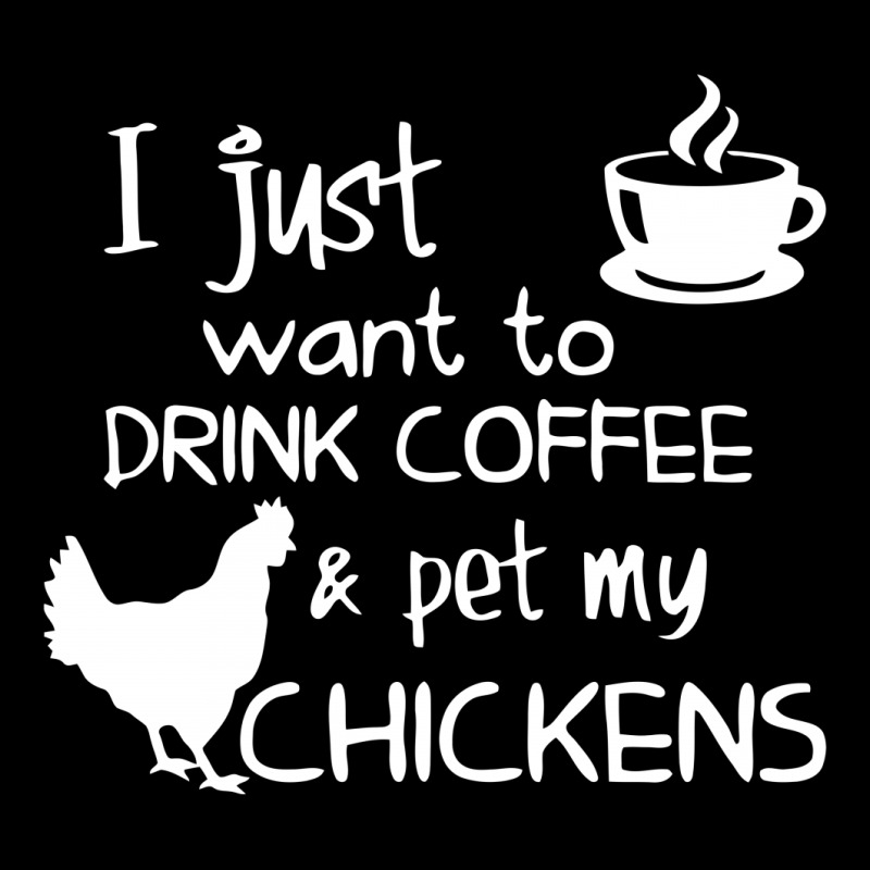 Drink Coffee And Pet My Chickens Adjustable Strap Totes | Artistshot