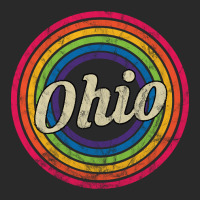 Ohio - Retro Rainbow Faded-style Printed Hat | Artistshot