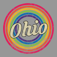 Ohio - Retro Rainbow Faded-style Women's V-neck T-shirt | Artistshot