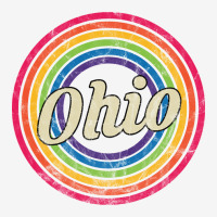 Ohio - Retro Rainbow Faded-style Scorecard Crop Tee | Artistshot