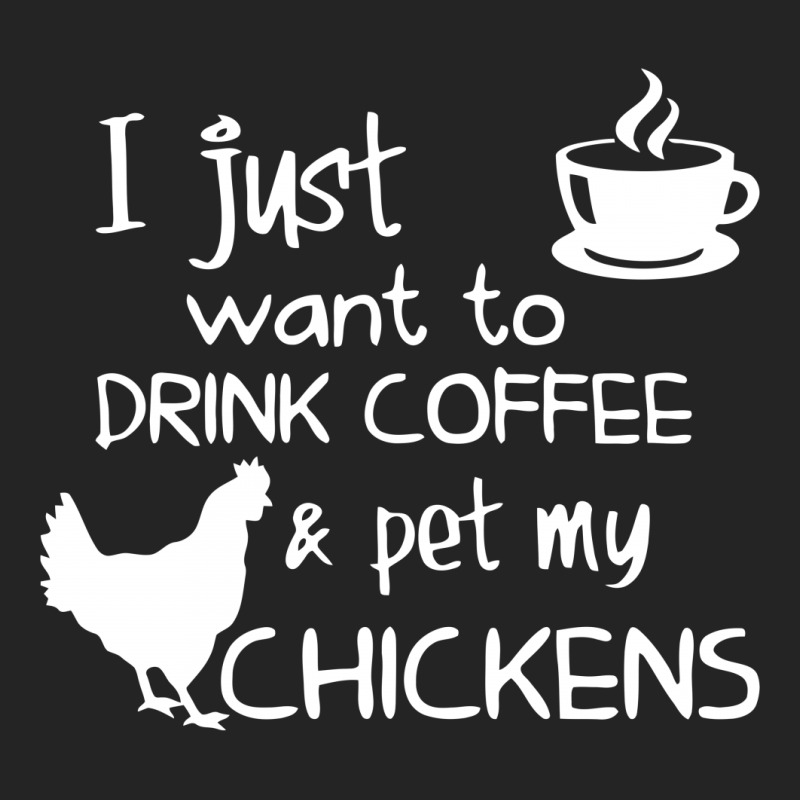 Drink Coffee And Pet My Chickens 3/4 Sleeve Shirt | Artistshot