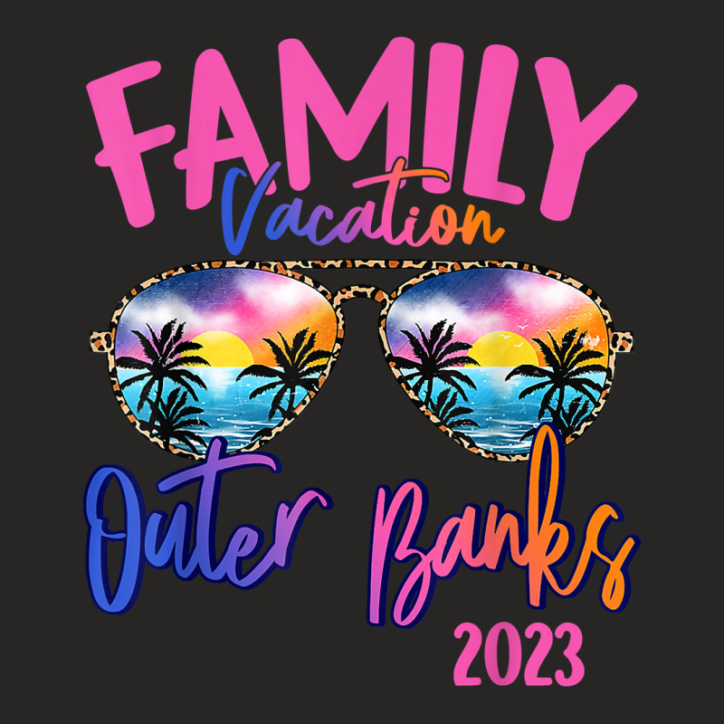 Outer Banks Carolina 2023 Sunglasses Theme Family Vacation T Shirt Ladies Fitted T-Shirt by calvinittgos | Artistshot