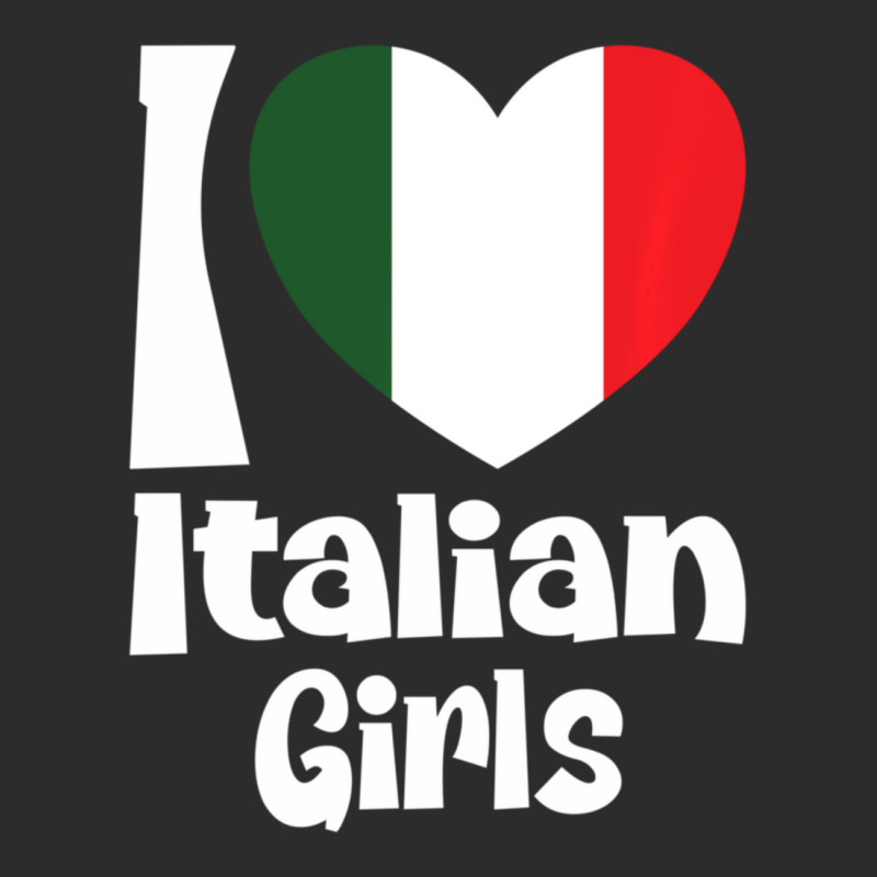 Limited Edition I Love Italian Girls With Italy Heart Flag Exclusive T-shirt by Bostic Walling | Artistshot