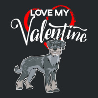 Trending Love My Standard Schnauzer Dog Valentine's Day Crewneck Sweatshirt | Artistshot