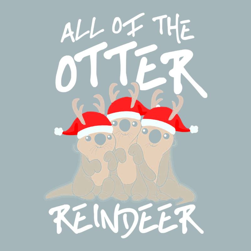 All Of The Otter Reindeer Christmas Holiday Unisex Sherpa-lined Denim Jacket | Artistshot