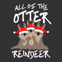 All Of The Otter Reindeer Christmas Holiday Vintage Hoodie | Artistshot