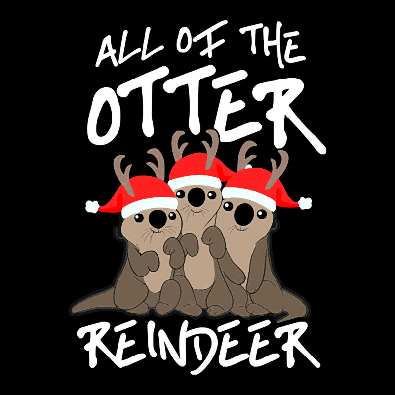 All Of The Otter Reindeer Christmas Holiday Long Sleeve Baby Bodysuit | Artistshot