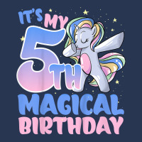 Kids It's My 5th Magical Birthday Rainbow Tail Unicorn Kid T Shirt Men Denim Jacket | Artistshot