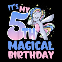 Kids It's My 5th Magical Birthday Rainbow Tail Unicorn Kid T Shirt Lightweight Hoodie | Artistshot