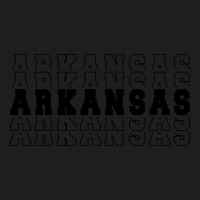 Arkansas Stacked Black Color Classic T-shirt | Artistshot