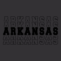 Arkansas Stacked Black Color Vintage Short | Artistshot