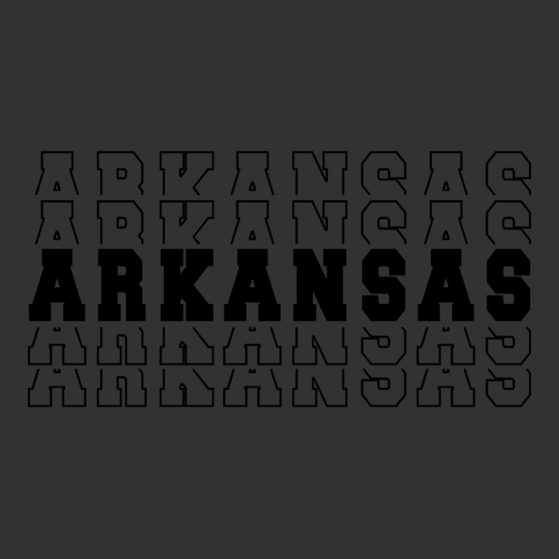 Arkansas Stacked Black Color Baby Bodysuit | Artistshot