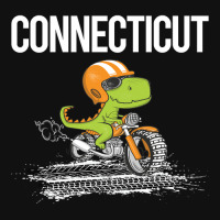 Biking Dinosaur Connecticut Graphic Youth T-shirt | Artistshot