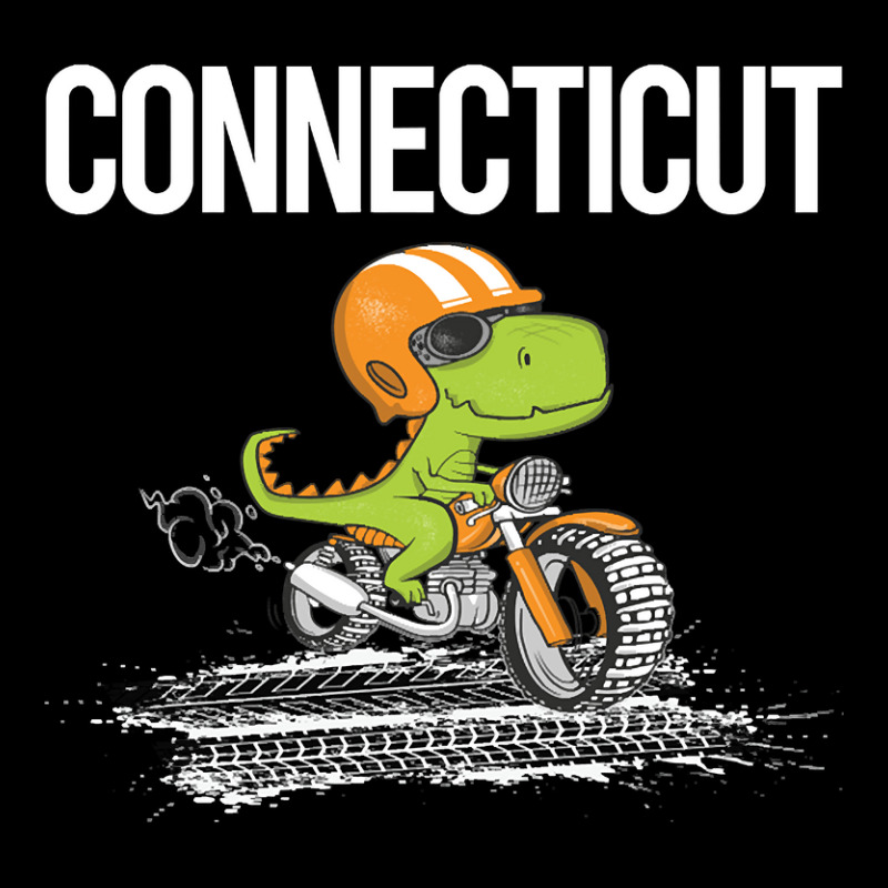 Biking Dinosaur Connecticut Youth Hoodie | Artistshot