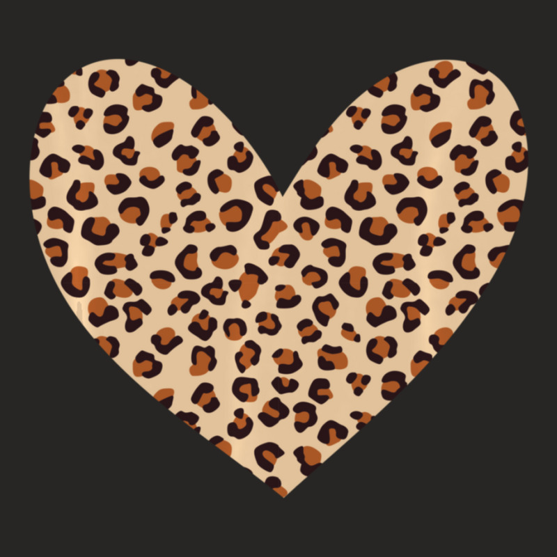 Limited Edition Leopard Print Heart Cheetah Pattern Valentine's Day Lo Ladies Fitted T-Shirt by Ricarda Petrie | Artistshot