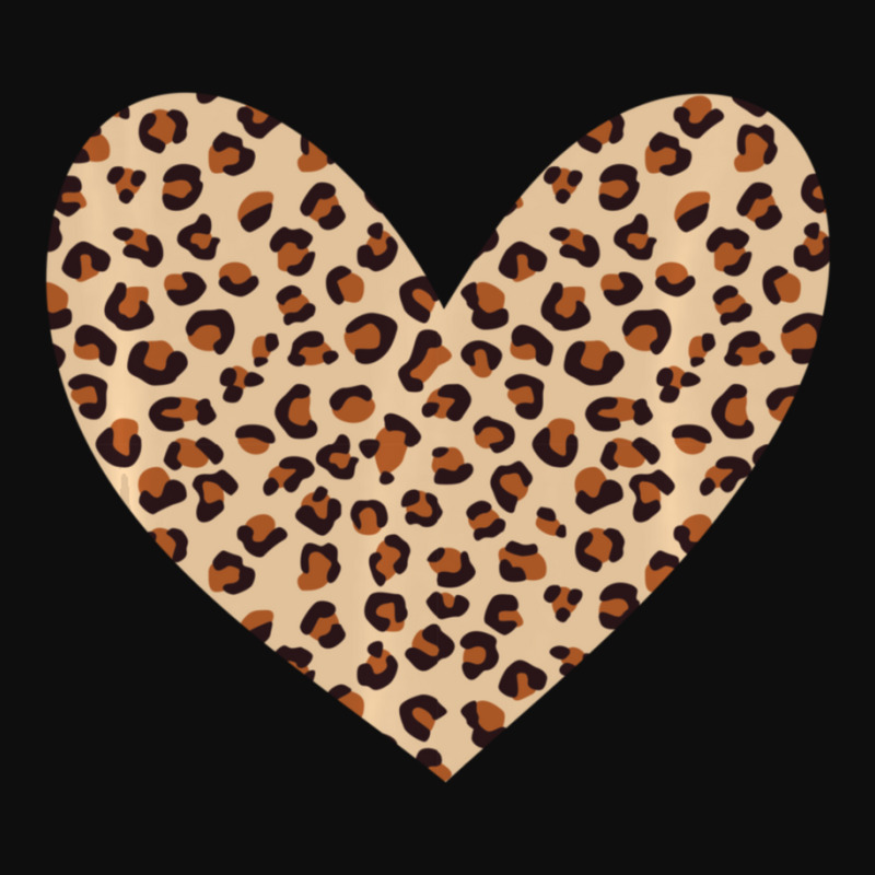 Limited Edition Leopard Print Heart Cheetah Pattern Valentine's Day Lo Crop Top by Ricarda Petrie | Artistshot