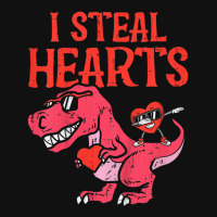 Trending Kids I Steal Hearts Dino Dab Toddler Baby Boys Valentines Day Graphic T-shirt | Artistshot