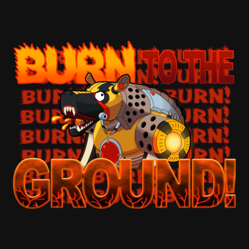 Flame Hyenard Burn To The Ground Shield Patch By Vaijancaxixi - Artistshot