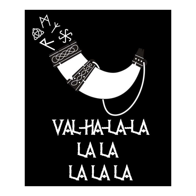 Valhalala Funny Viking Design  Green V-neck Tee | Artistshot