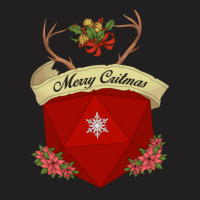 Merry Critmas Dice T-shirt | Artistshot