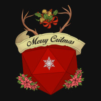 Merry Critmas Dice Graphic T-shirt | Artistshot