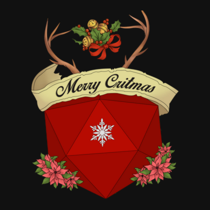 Merry Critmas Dice Graphic T-shirt | Artistshot