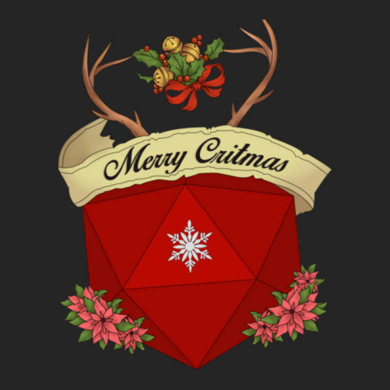 Merry Critmas Dice 3/4 Sleeve Shirt | Artistshot