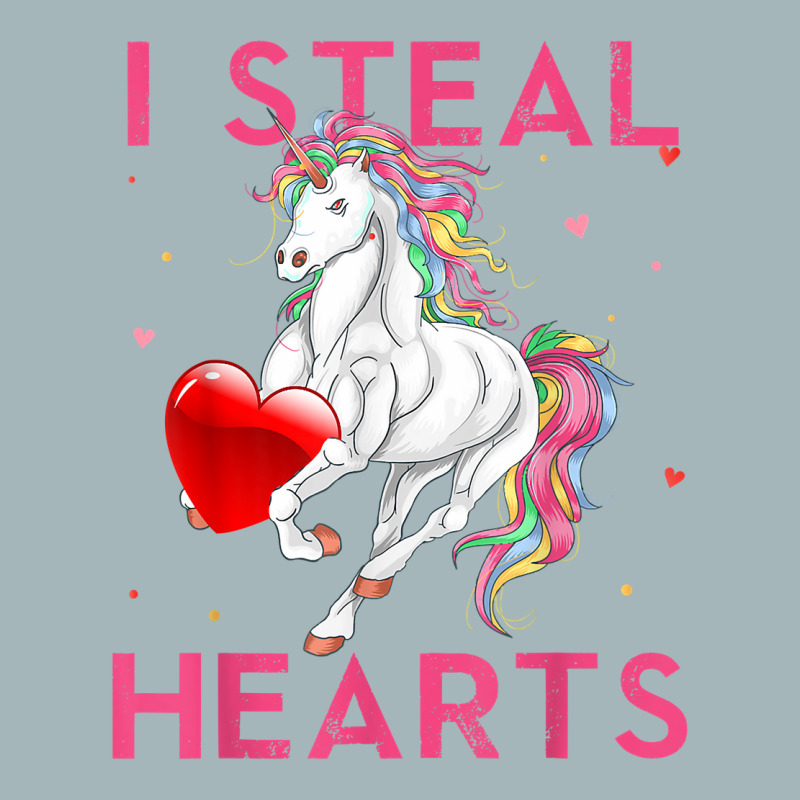 I Steal Hearts Valentines Unicorn Shirt Valentine Apparel T Shirt Unisex Sherpa-lined Denim Jacket | Artistshot