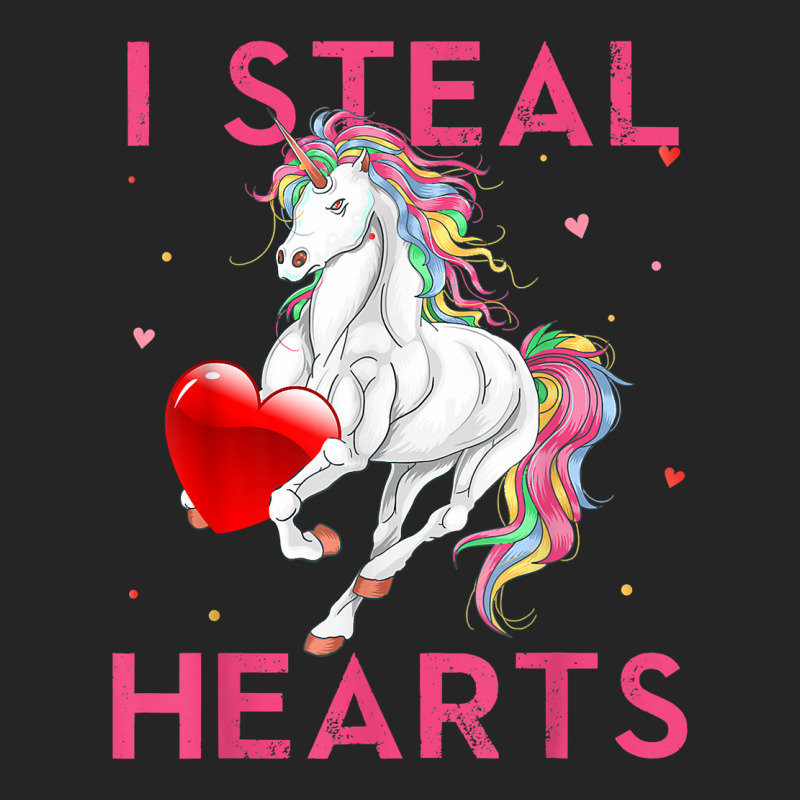 I Steal Hearts Valentines Unicorn Shirt Valentine Apparel T Shirt Unisex Hoodie | Artistshot