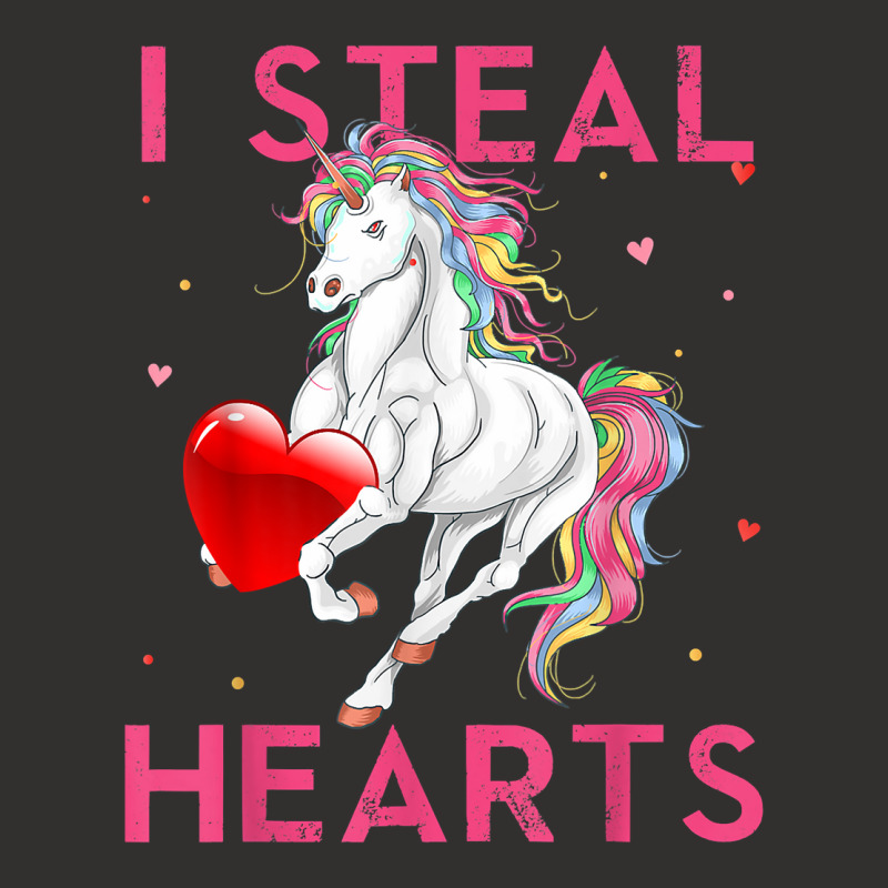 I Steal Hearts Valentines Unicorn Shirt Valentine Apparel T Shirt Champion Hoodie | Artistshot