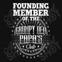 Founding Member Of The Grumpy Old Papa's Club Atv License Plate | Artistshot