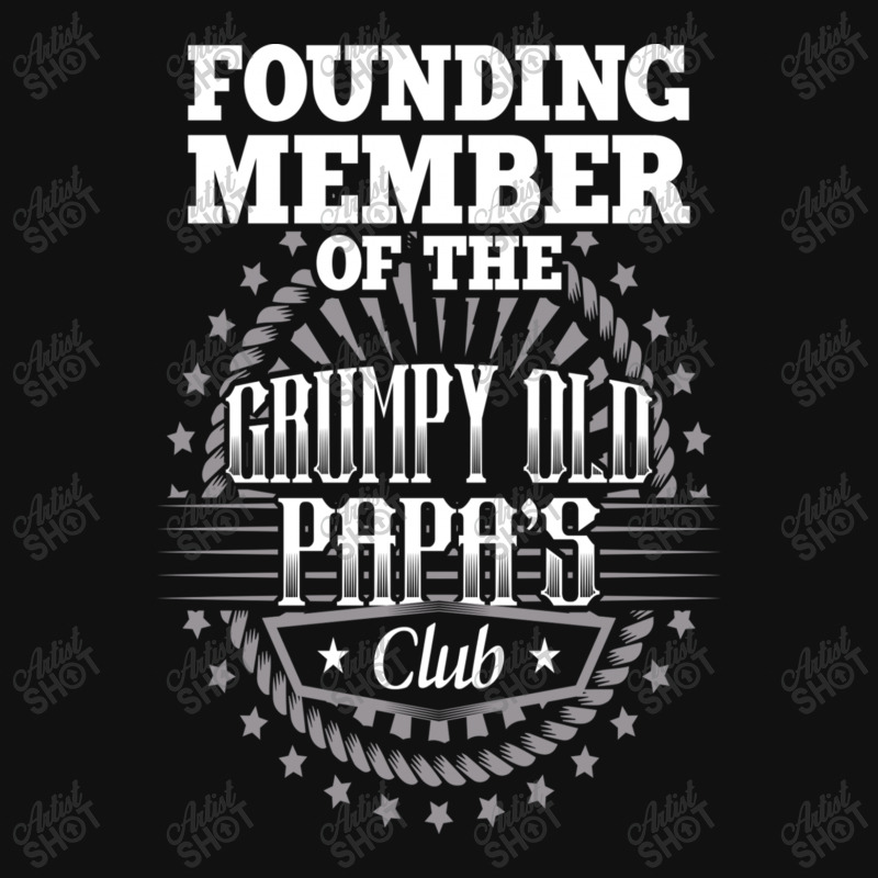 Founding Member Of The Grumpy Old Papa's Club Motorcycle License Plate | Artistshot