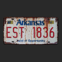 Arkansas - Land Of Opportunity Plate Printed Hat | Artistshot