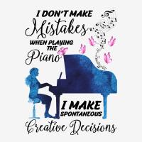 I Don't Make Mistakes When Playing The Piano For Light Round Patch | Artistshot