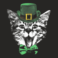 Limited Edition Leprechaun Cat St Patricks Days St Catrick's Day Cat L Ladies Fitted T-shirt | Artistshot