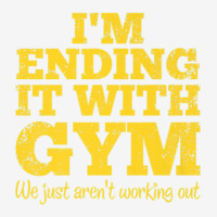 I'm Ending It With Gym Not Working Out Breaking Up Funny Pun Adjustable Cap | Artistshot