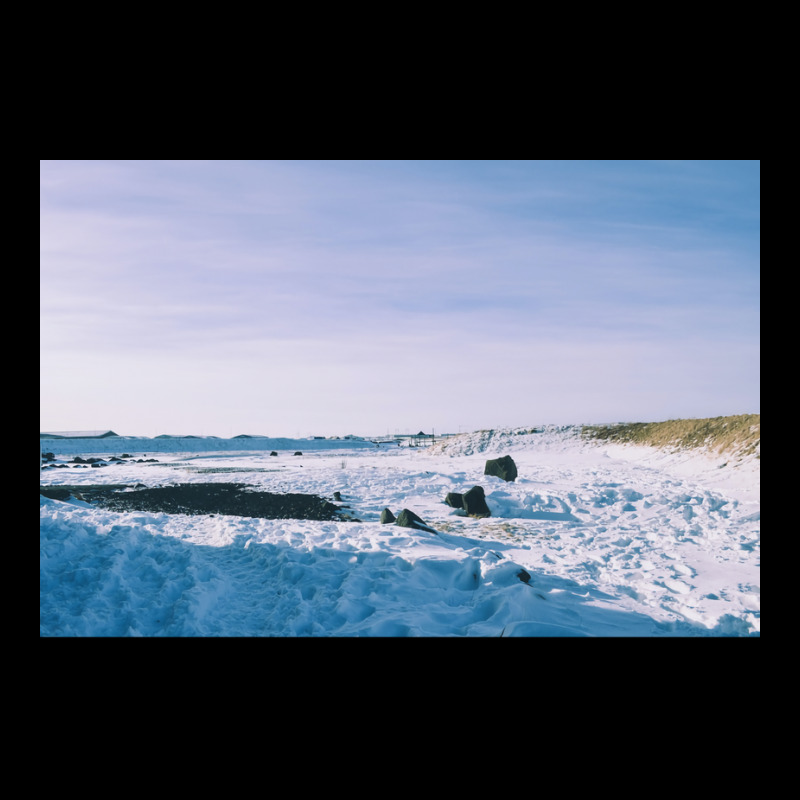 Snowy View In Njardvik  Blue Quote Lightweight Hoodie | Artistshot