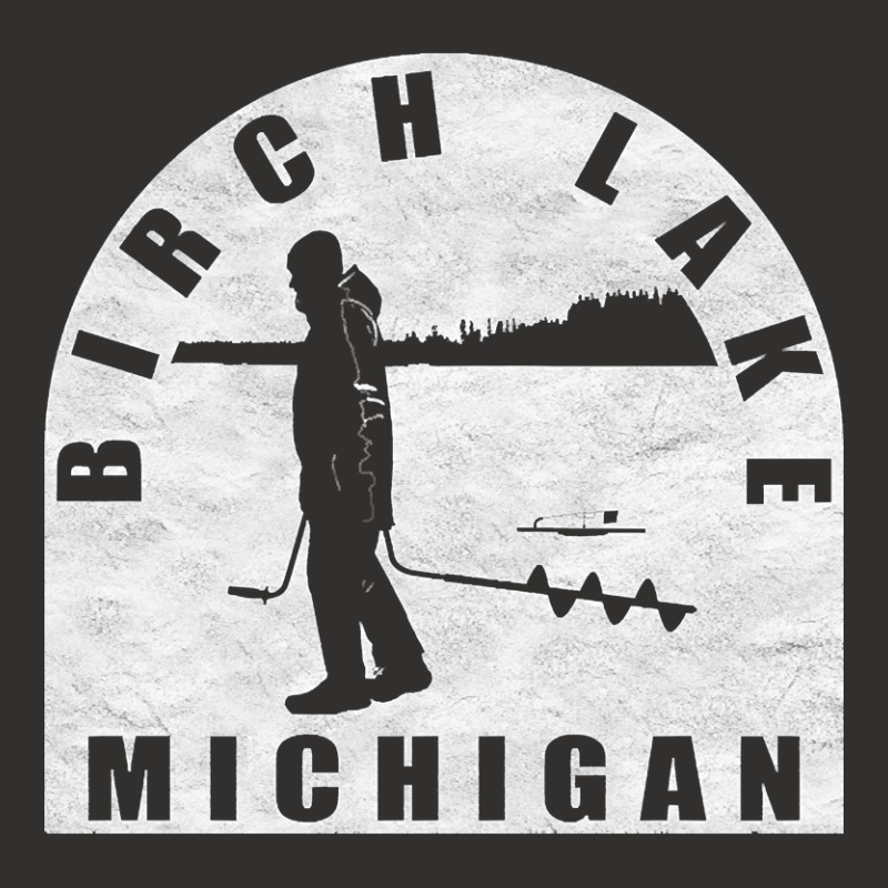 Birch Lake Ice Fishing Michigan Champion Hoodie | Artistshot