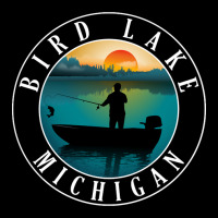 Bird Lake Fishing Michigan Sunset Men's 3/4 Sleeve Pajama Set | Artistshot