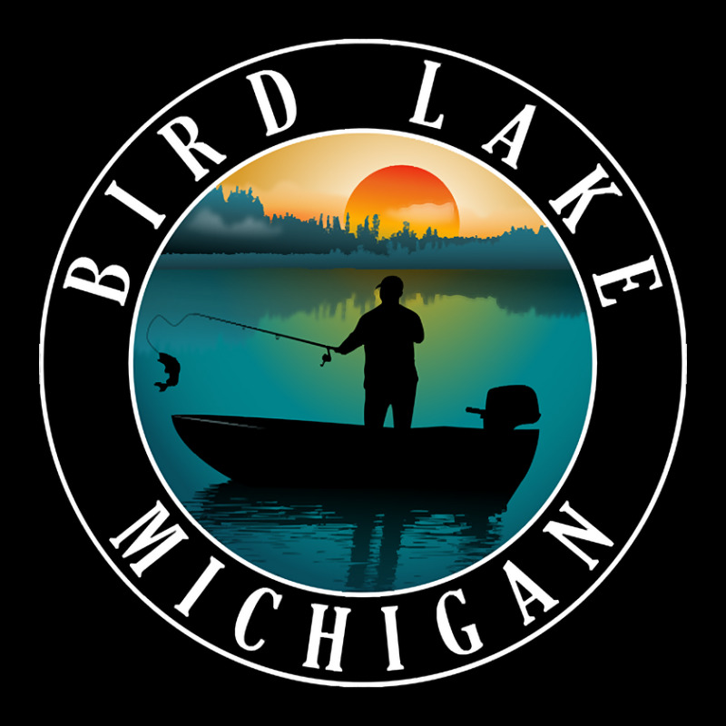 Bird Lake Fishing Michigan Sunset Men's 3/4 Sleeve Pajama Set | Artistshot