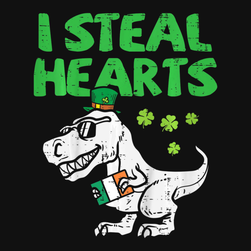 Limited Edition Kids I Steal Hearts T-rex Dinosaur Dino St Patricks Da Graphic T-shirt | Artistshot