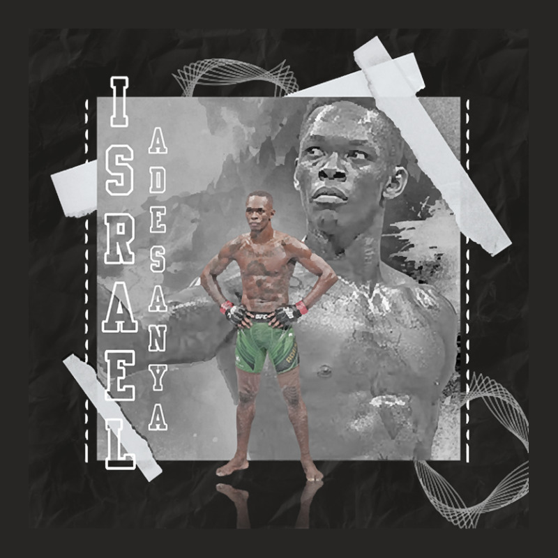 Israel Adesanya Mma Paper Poster Montr?al 3 Ladies Fitted T-Shirt by trampolinnervous53 | Artistshot