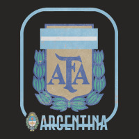 Argentina Vintage Faded Style Soccer Design Ladies Fitted T-shirt | Artistshot