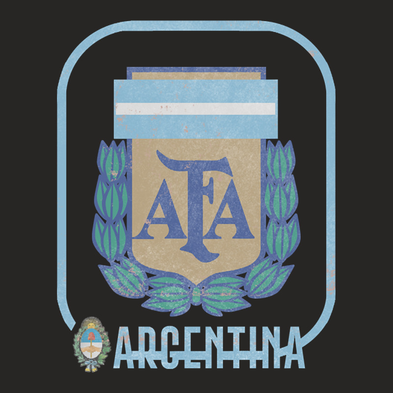 Argentina Vintage Faded Style Soccer Design Ladies Fitted T-Shirt by MadonnaDaum45 | Artistshot