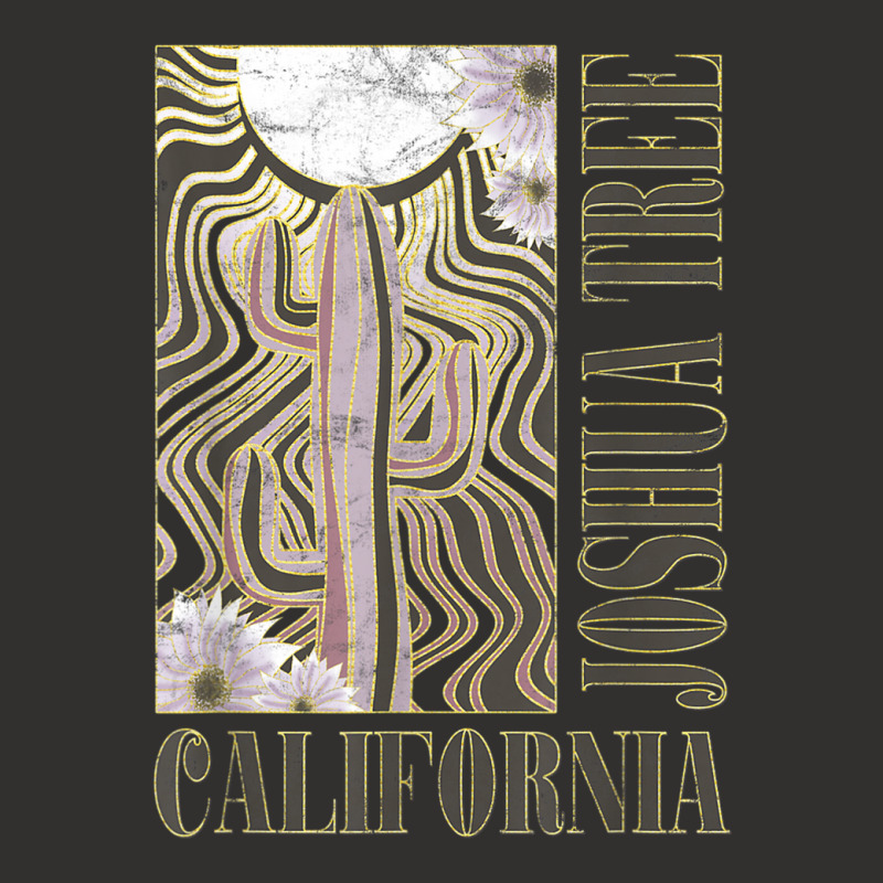 California Joshua Tree Wavy Sun Desert Cactus Champion Hoodie | Artistshot