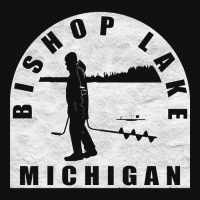 Bishop Lake Ice Fishing Michigan Baby Beanies | Artistshot