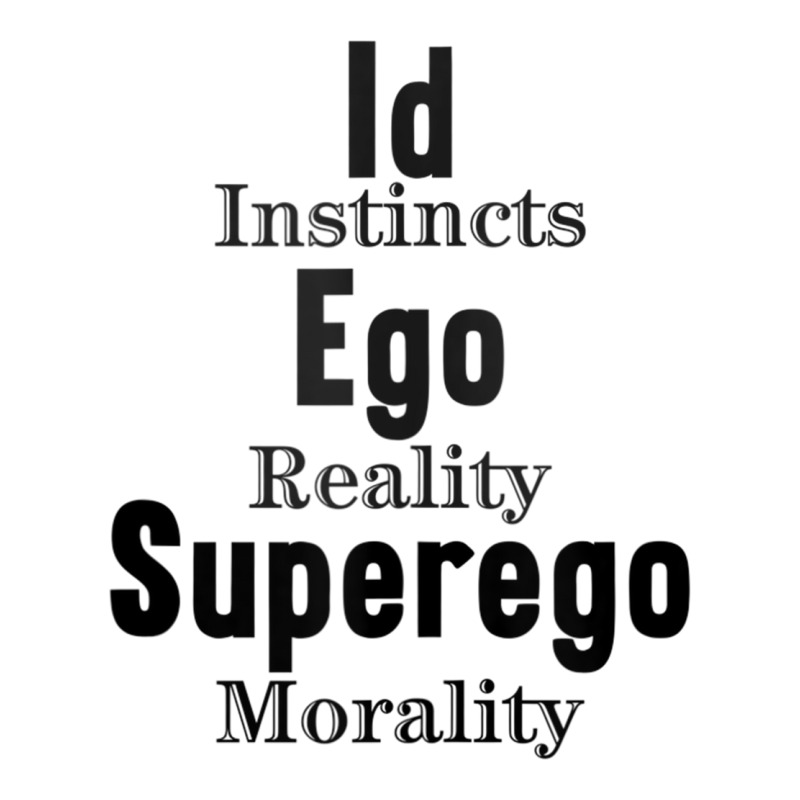 Id Ego Superego Instincts Reality Morality Funny Psychology Tank Top Crewneck Sweatshirt by nasson | Artistshot