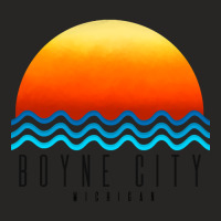 Boyne City Sunset Ladies Fitted T-shirt | Artistshot